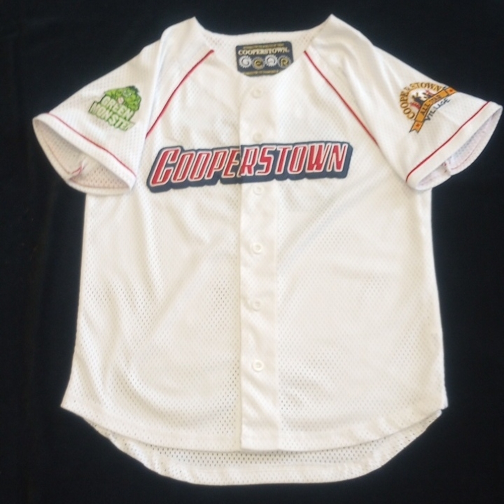 Cooperstown Kids Baseball Jersey Youth Large.